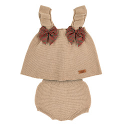 Conjunto lazo vichy navidad...