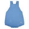 Garter stitch baby rompers FRENCH BLUE