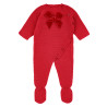 Rompersuit with velvet bow RED VELVET