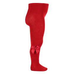 Cotton tights with side...