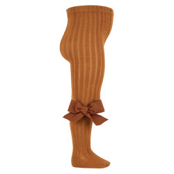 Collants côtelés avec noeud...