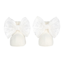 Baby booties with bobbin...