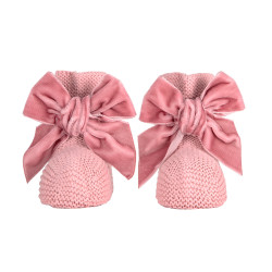 Baby booties with velvet...