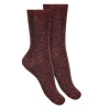Calcetines cortos mujer hilo brillante GRIS OSCURO
