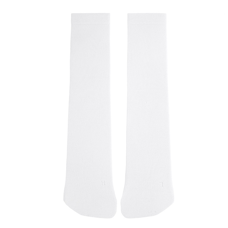 Bamboo plain stitch barefoot men socks WHITE