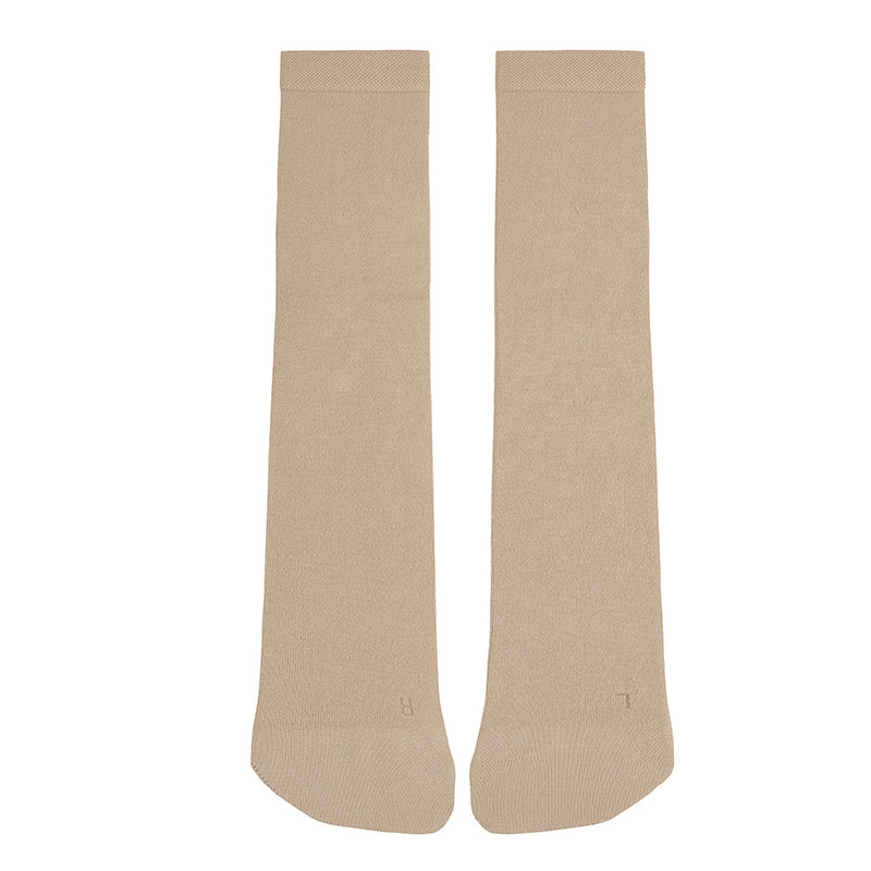 Bamboo plain stitch barefoot men socks ALMOND