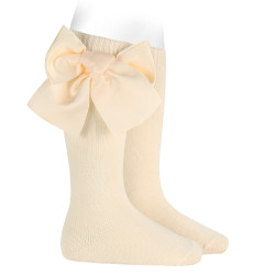 Warm cotton knee socks with...