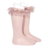 Tulle ruffle knee socks
