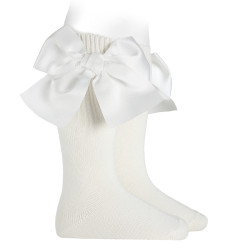 Warm cotton knee socks with...