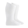 Side patterned knee socks