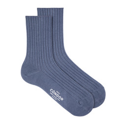 Bamboo rib woman socks
