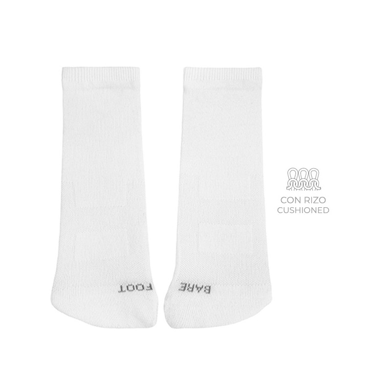 Calcetines barefoot con rizo en la puntera BLANCO