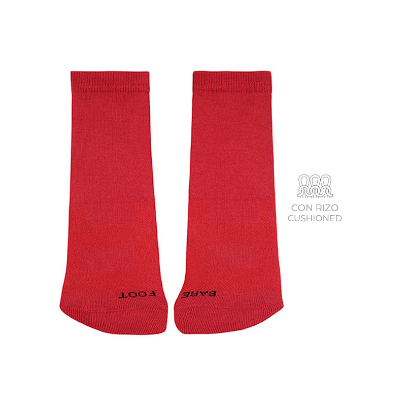 Calcetines barefoot con rizo en la puntera RED VELVET