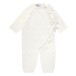 Textured rompersuit with...