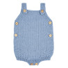 Link stitch merino blend baby romper AIR BLUE