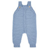 Merino wool blend braided baby romper AIR BLUE