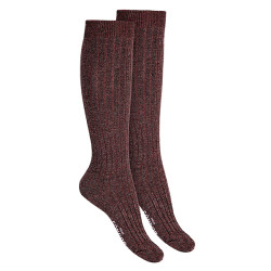 Calcetines altos mujer hilo...