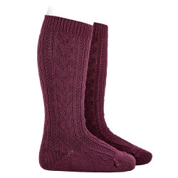 Warm cotton textured knee...