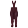 Rib tights with elastic suspenders SYRAH