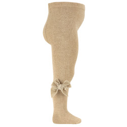 Cotton tights with side...