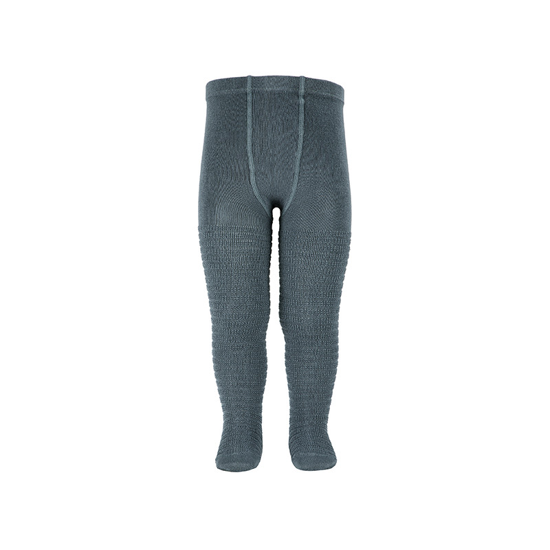 Horizontal textured tights ZINC