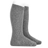 Calcetines altos algodón cálido con relieve