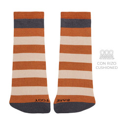 Striped barefoot socks with...