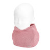Baby garter stitch snood scarf PALE PINK