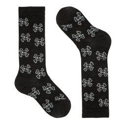 Skull fantasy knee-high...
