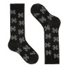 Skull fantasy knee-high socks BLACK