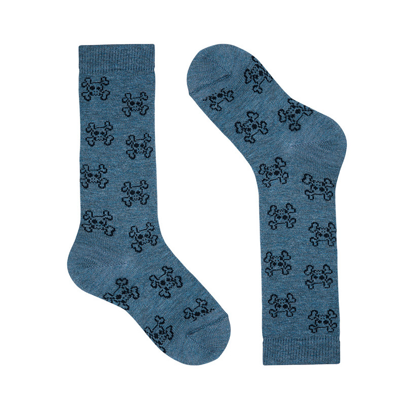 Skull fantasy knee-high socks JEANS