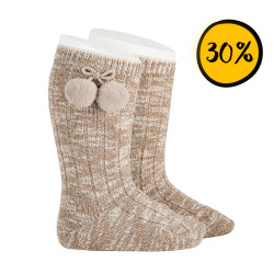 Twisted thread knee socks...