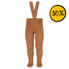 Collants canelados com suspensórios CANELA