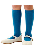 Knee-high plain stitch socks