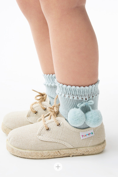 CALZE PERLE CON POMPOM